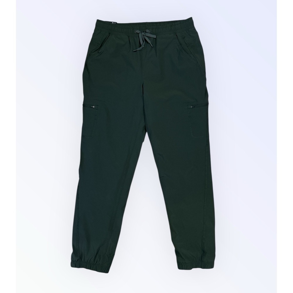 EDDIE BAUER JOGGERS WOMENS 8 GREEN LINED